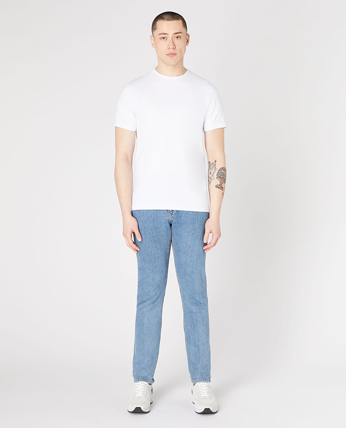 Slim Leg Cotton-Stretch Jean