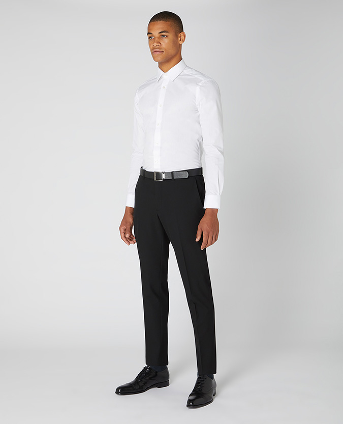 Tapered Fit Formal Trousers