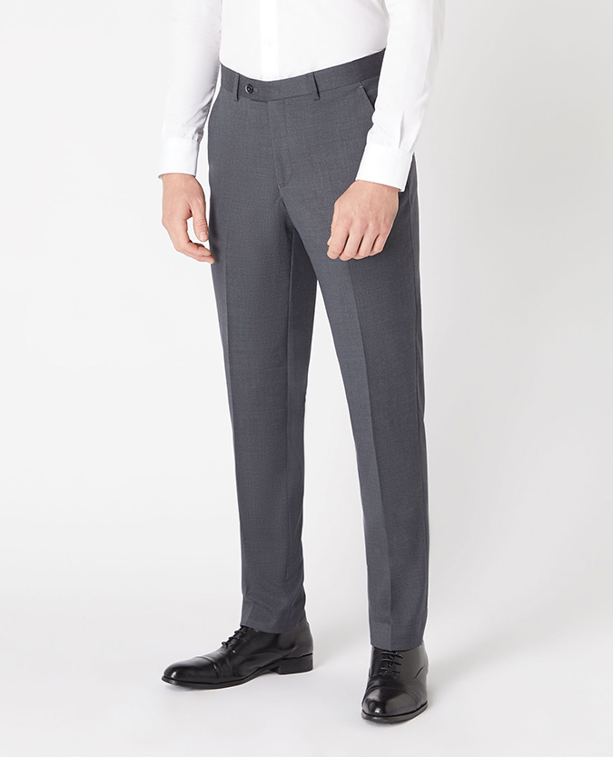Slim Fit Wool-Blend Stretch Mix and Match Trousers