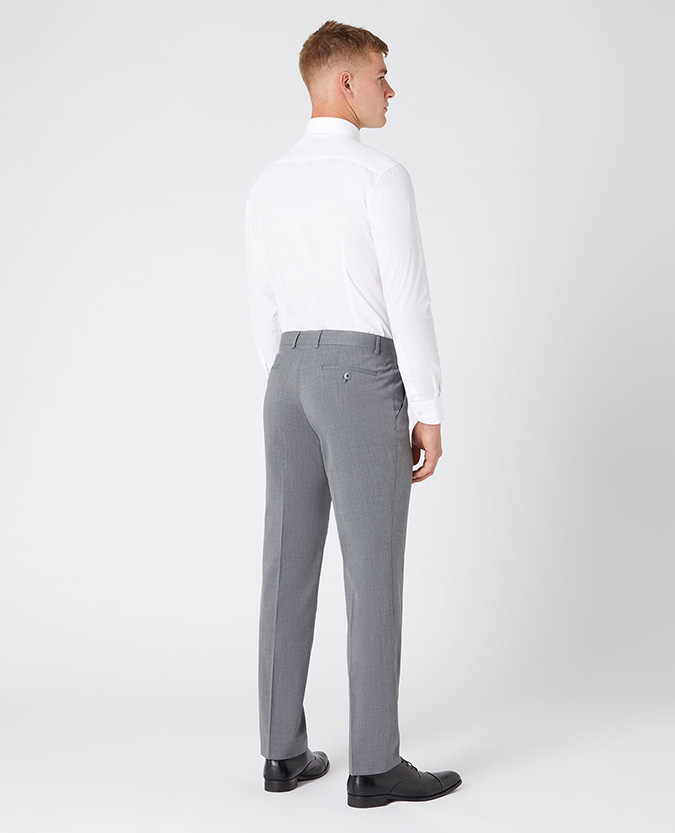 Tapered Fit Wool-Blend Stretch Mix and Match Suit Trousers