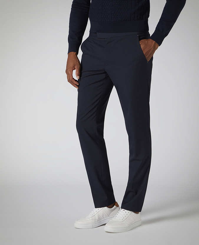 X-Slim Fit Stretch Formal Trousers