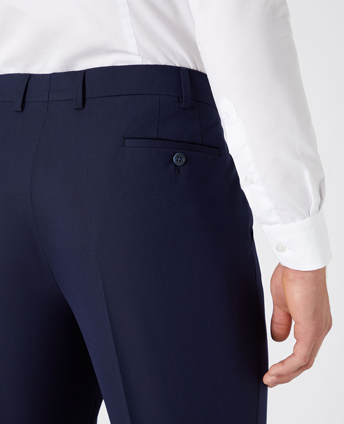 Tapered Leg Stretch Formal Trousers