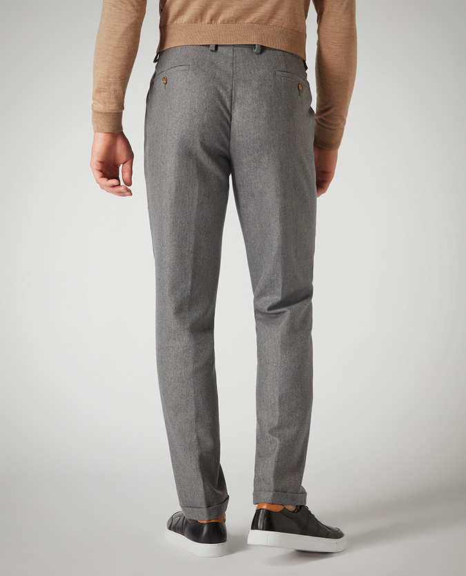 Slim Leg Wool-Rich Formal Trousers