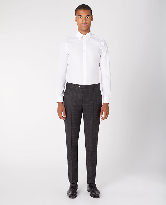 X-Slim Mix And Match Checked Suit Trouser