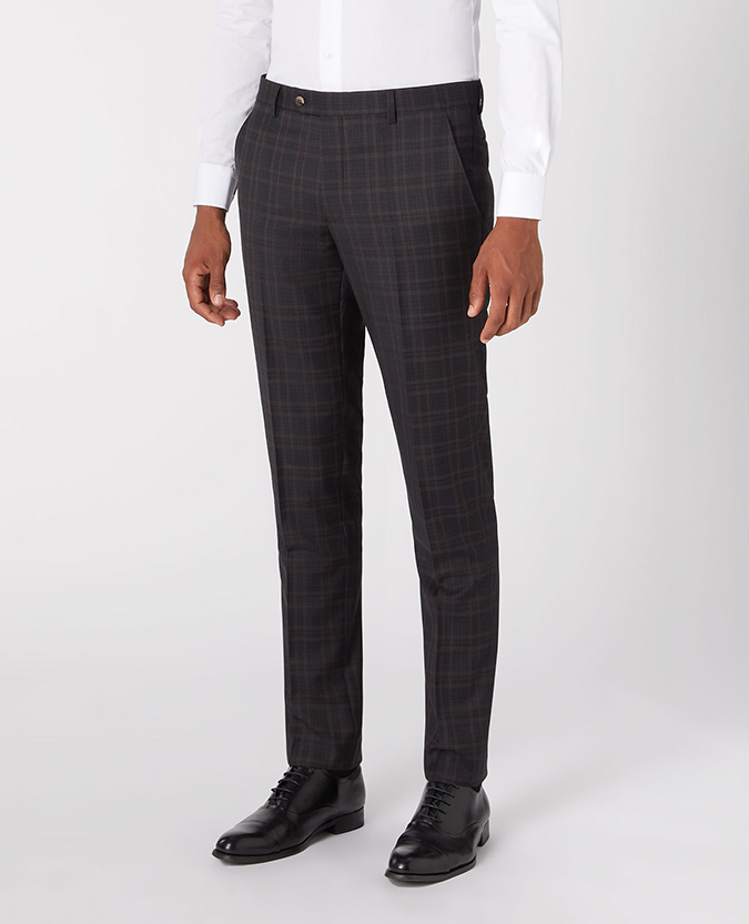X-Slim Mix And Match Checked Suit Trouser
