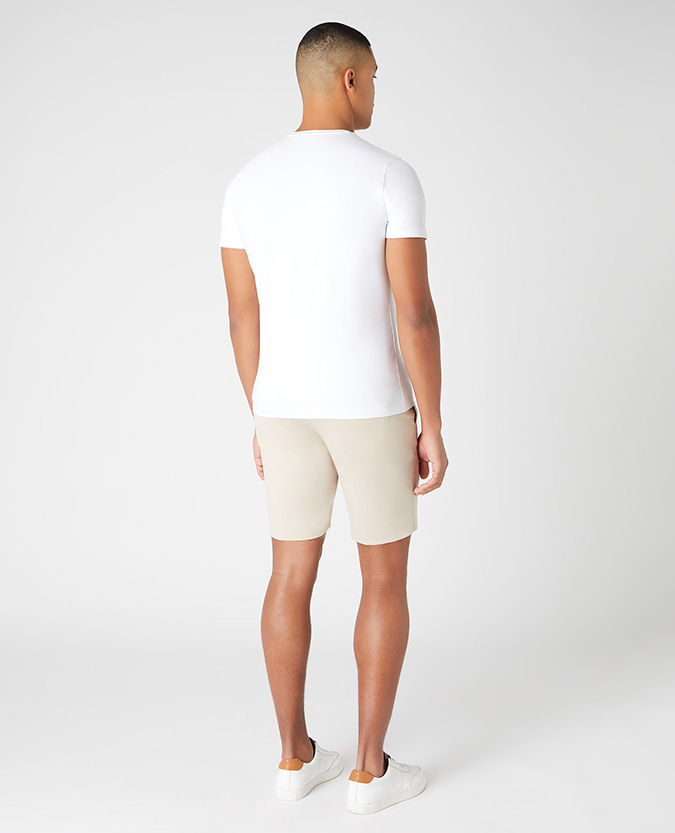Slim Fit Cotton-Stretch Shorts