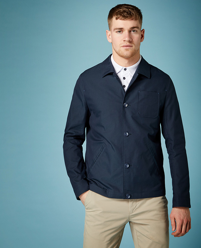 Tapered Fit Casual Jacket