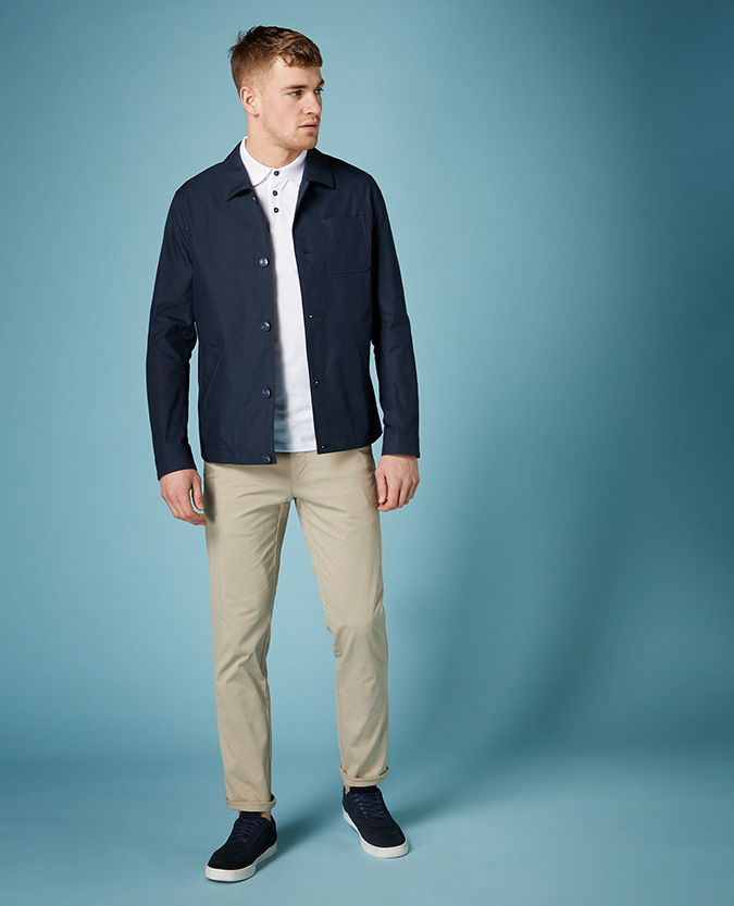 Tapered Fit Casual Jacket