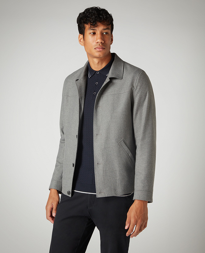 Tapered Fit Casual Coat