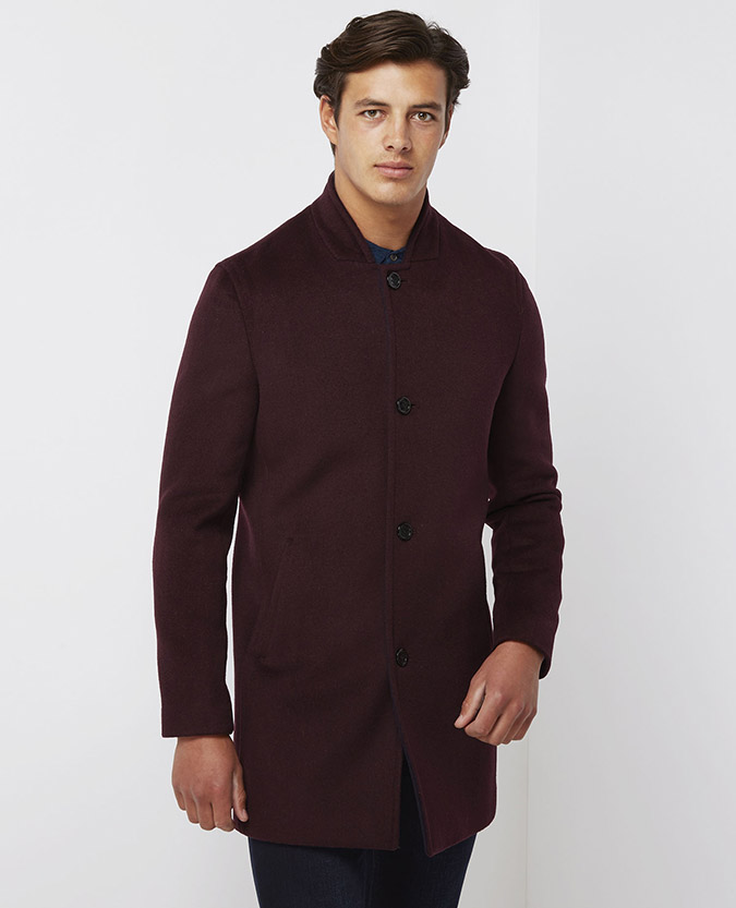 Slim Fit Wool-Rich Overcoat