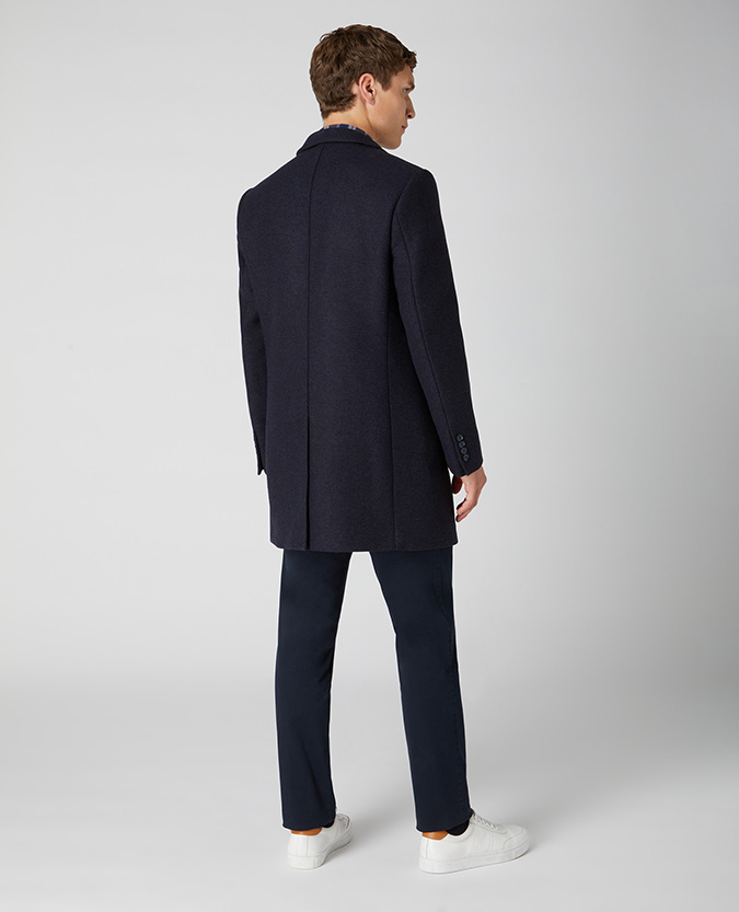 Slim Fit Wool-Rich Tailored Coat