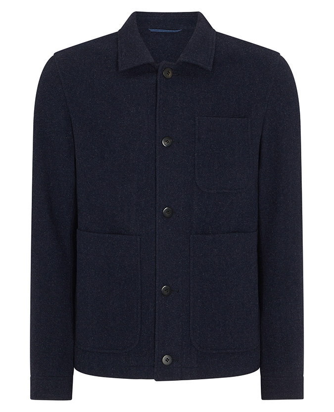 Tapered Fit Wool Overshirt