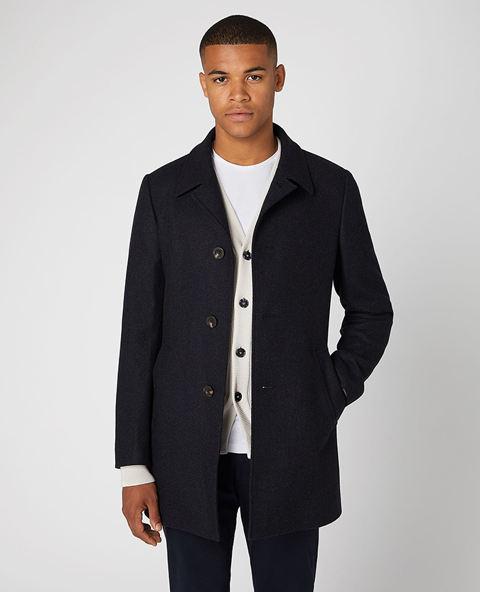 Tapered fit Wool-Rich Overcoat
