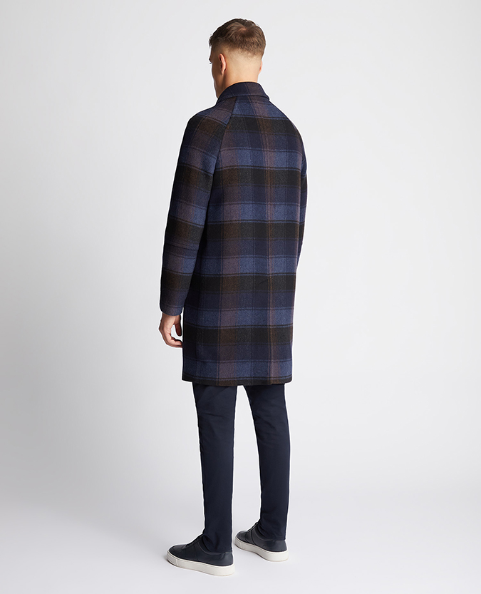 Relaxed Fit Wool-Mix Tailored Coat