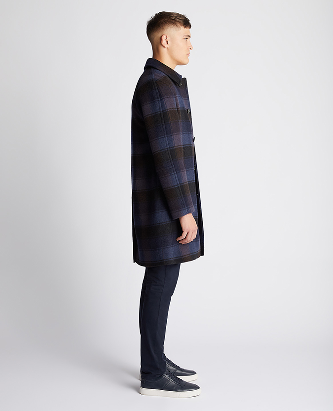Relaxed Fit Wool-Mix Tailored Coat
